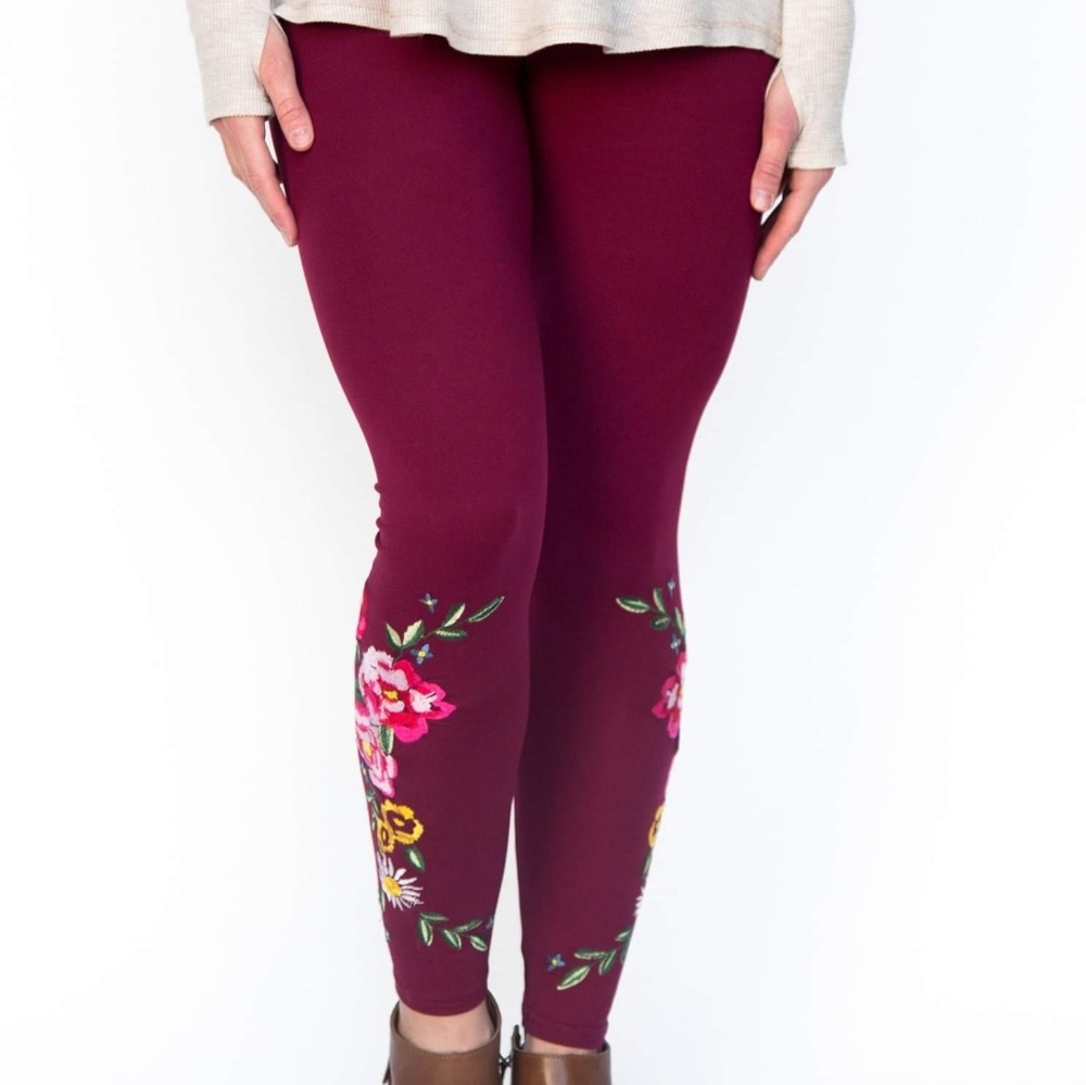 Agnes and Dora Embroidered leggings